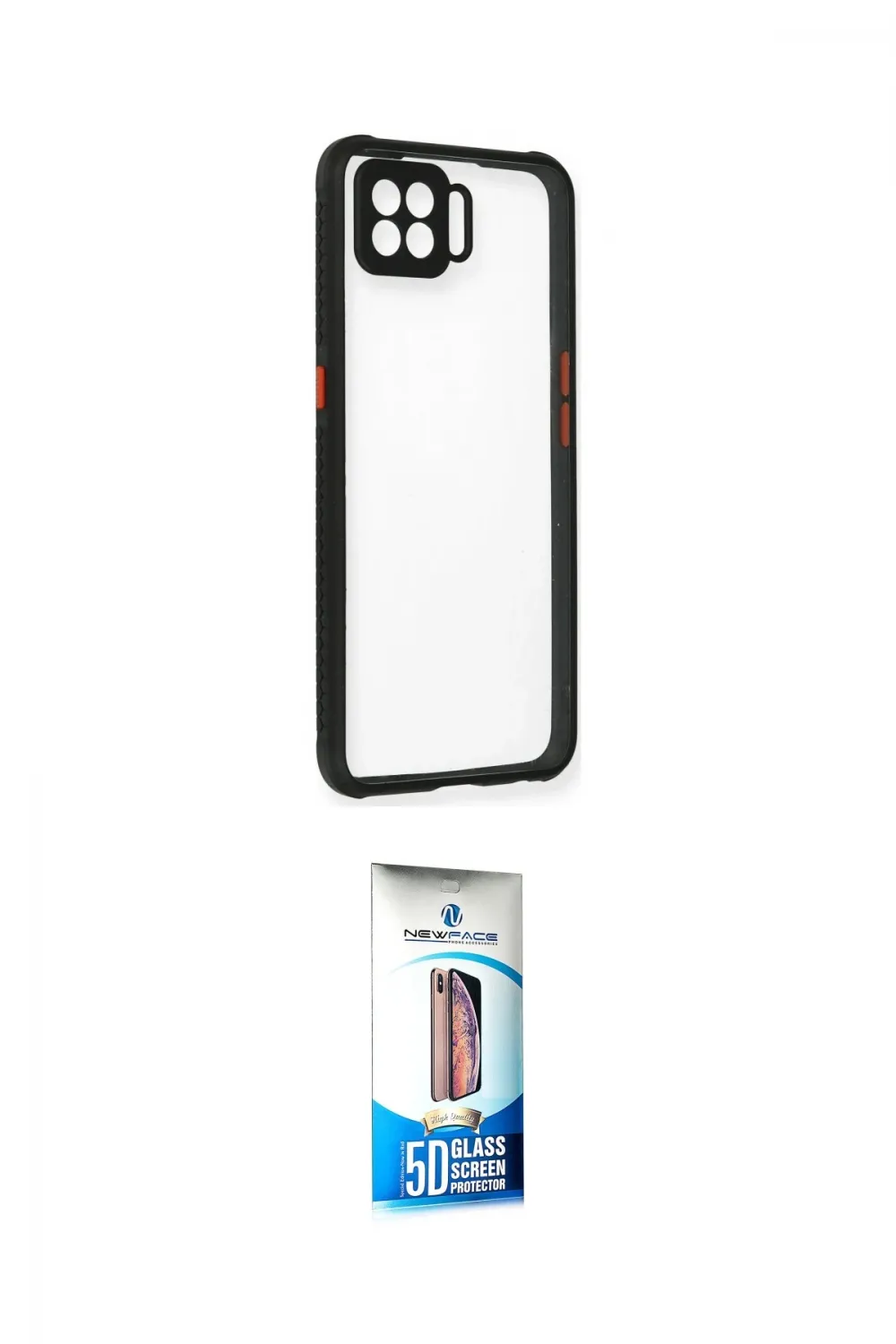 ieg™ Oppo A73 Kılıf Nova Asil Özel Seri - Siyah 5D Eko Cam Ekran Koruyucu