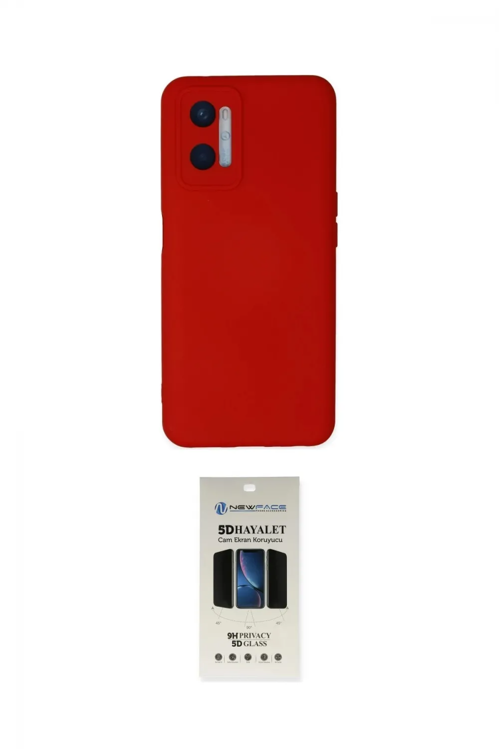ieg™ Oppo A96 Kılıf Ahenk Serisi - Siyah 5D Hayalet Cam Ekran Koruyucu