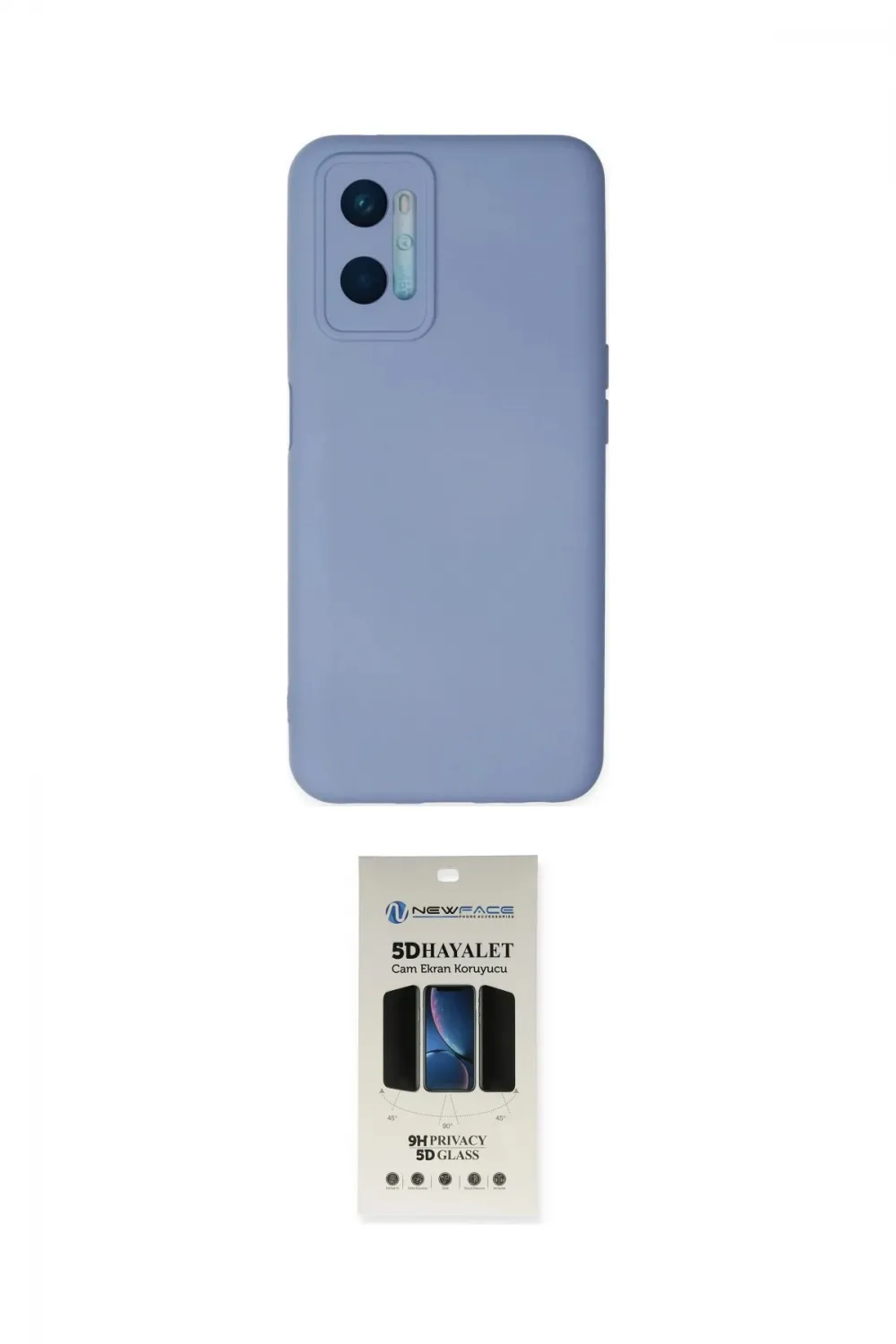 ieg™ Oppo A96 Kılıf Ahenk Serisi - Siyah 5D Hayalet Cam Ekran Koruyucu