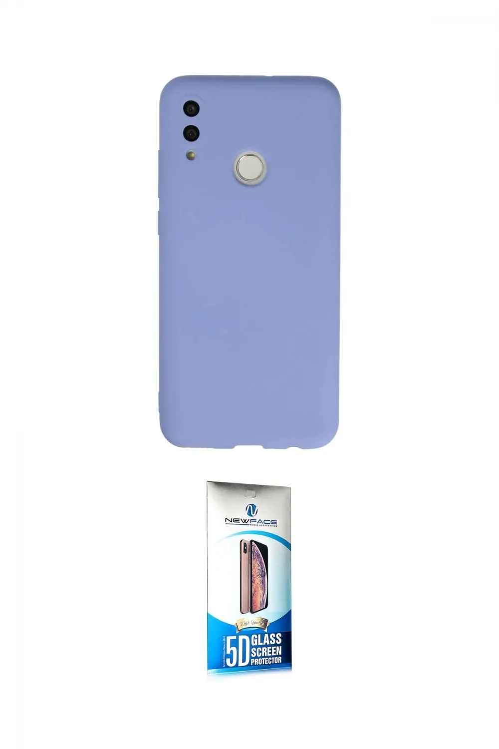 ieg™ P Smart 2019 Kılıf Ahenk Serisi - Siyah 5D Eko Cam Ekran Koruyucu
