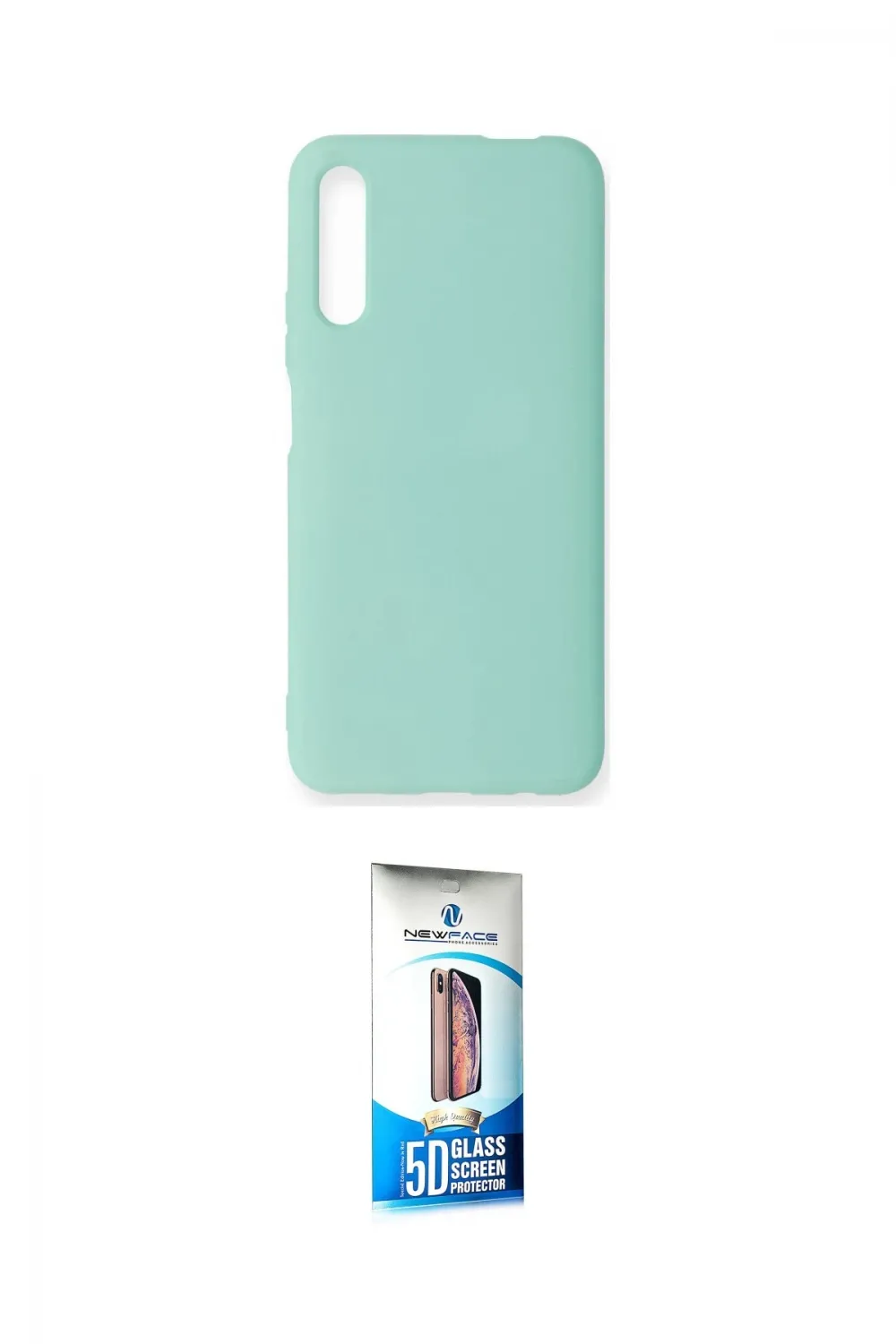 ieg™ P Smart Pro / Y9S Kılıf Ahenk Serisi - Siyah 5D Eko Cam Ekran Koruyucu