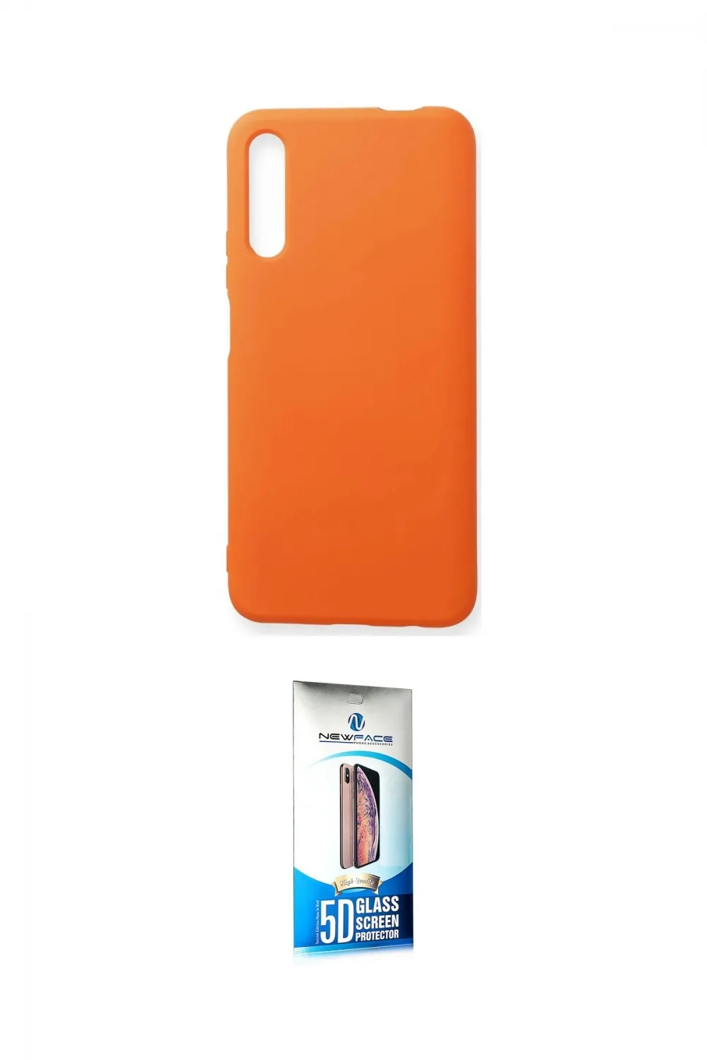 ieg™ P Smart Pro / Y9S Kılıf Ahenk Serisi - Siyah 5D Eko Cam Ekran Koruyucu