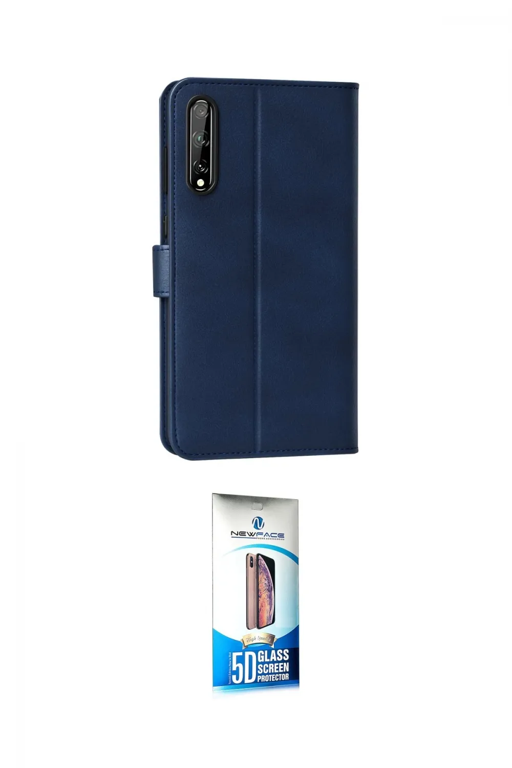 ieg™ P Smart S Kılıf Siluet Işık Serisi - Siyah 5D Eko Cam Ekran Koruyucu