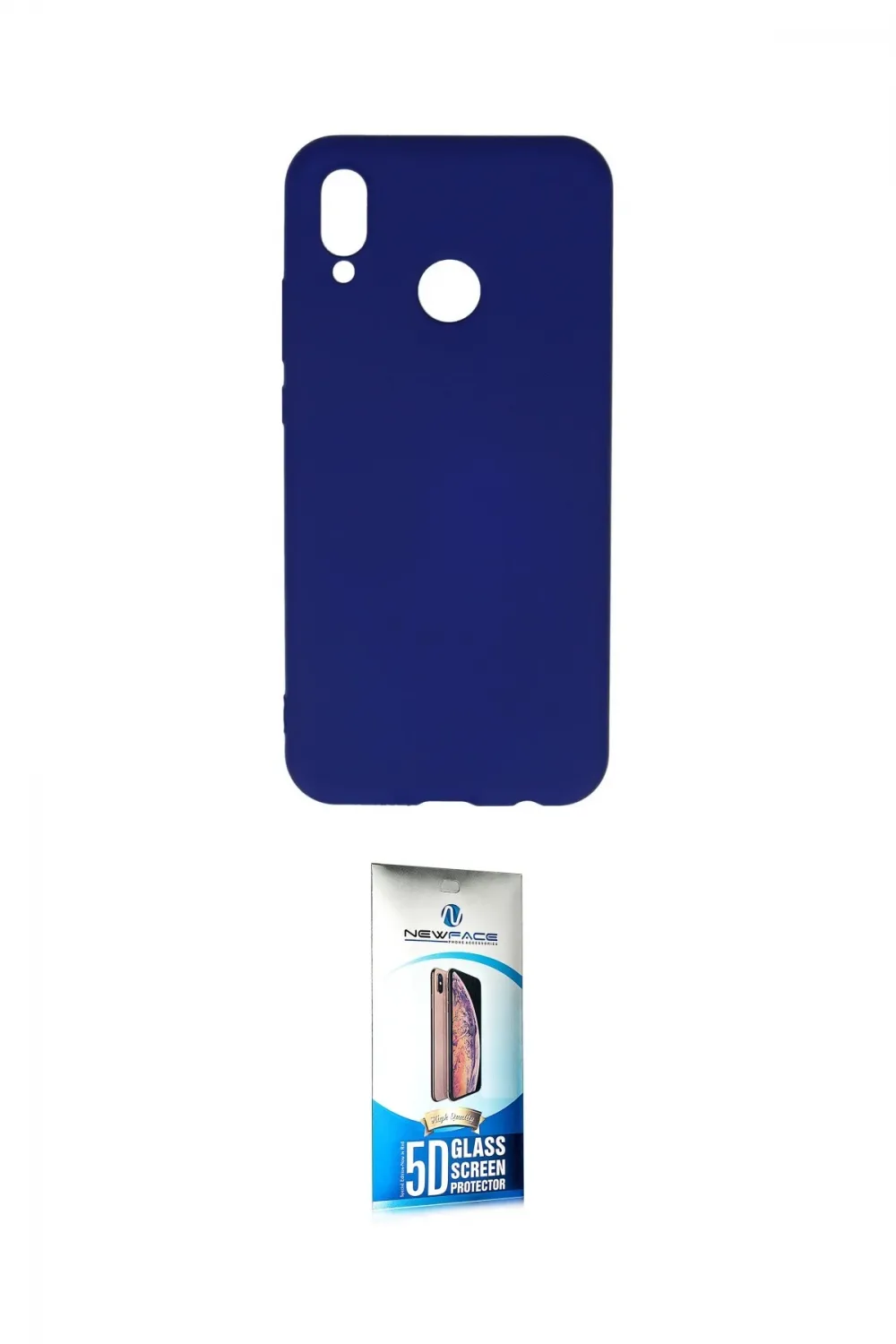 ieg™ P20 Lite Kılıf Ahenk Serisi - Siyah 5D Eko Cam Ekran Koruyucu