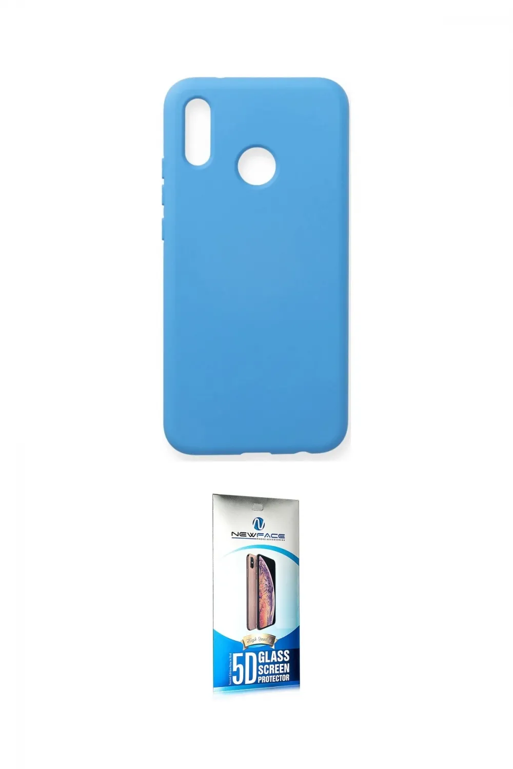 ieg™ P20 Lite Kılıf Ahenk Serisi - Siyah 5D Eko Cam Ekran Koruyucu