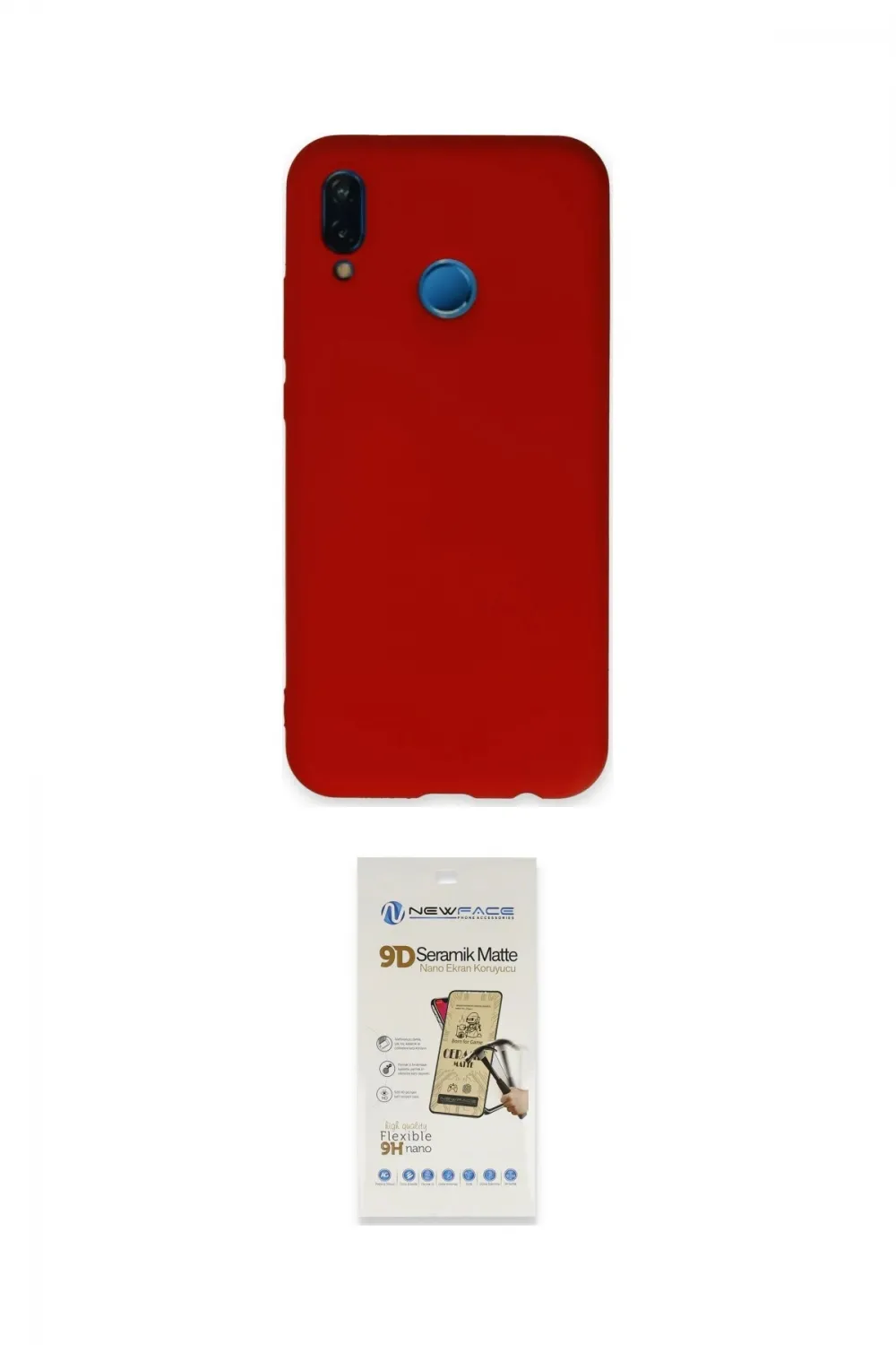 ieg™ P20 Lite Kılıf Ahenk Serisi - Siyah Mat Seramik Nano Ekran Koruyucu