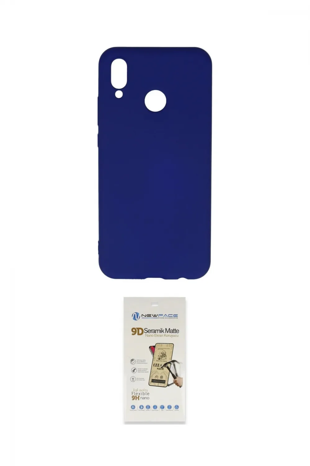 ieg™ P20 Lite Kılıf Ahenk Serisi - Siyah Mat Seramik Nano Ekran Koruyucu