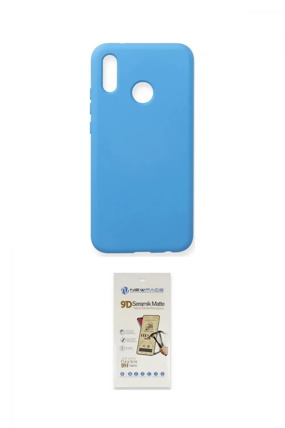 ieg™ P20 Lite Kılıf Ahenk Serisi - Siyah Mat Seramik Nano Ekran Koruyucu