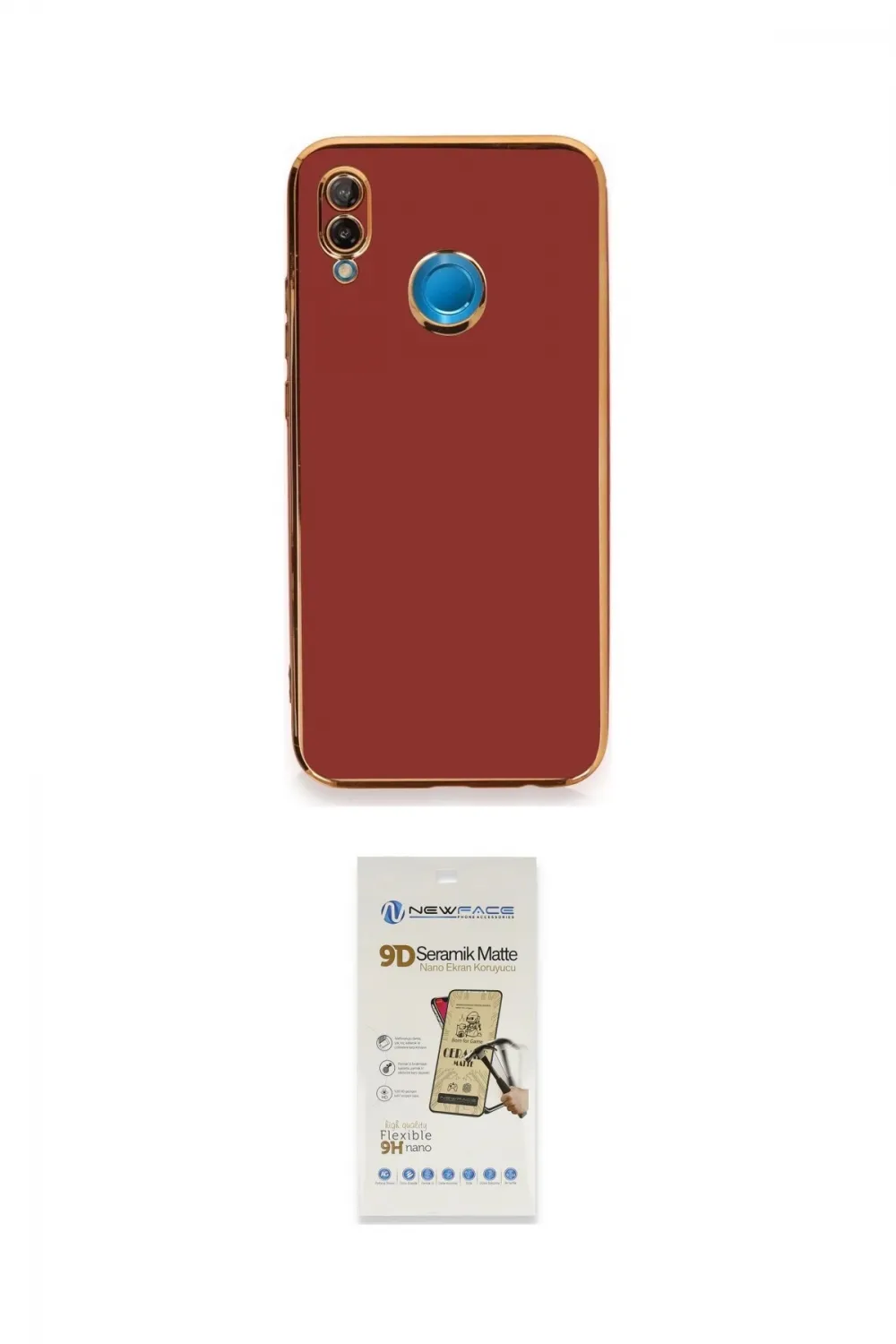 ieg™ P20 Lite Kılıf Yankı Serisi - Siyah Mat Seramik Nano Ekran Koruyucu