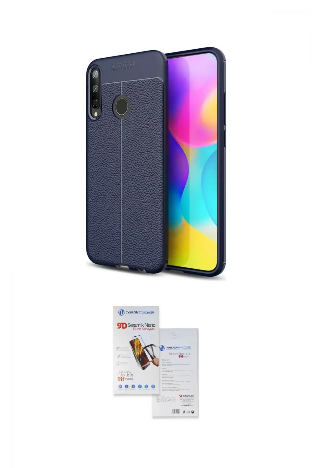 ieg™ P40 Lite E Kılıf Doruk Klasik Özel Seri - Siyah Seramik Nano Ekran Koruyucu