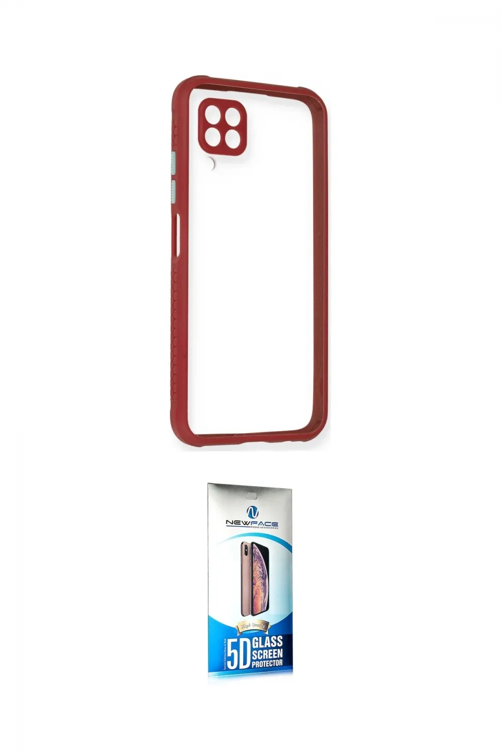 ieg™ P40 Lite Kılıf Nova Asil Özel Seri - Siyah 5D Eko Cam Ekran Koruyucu