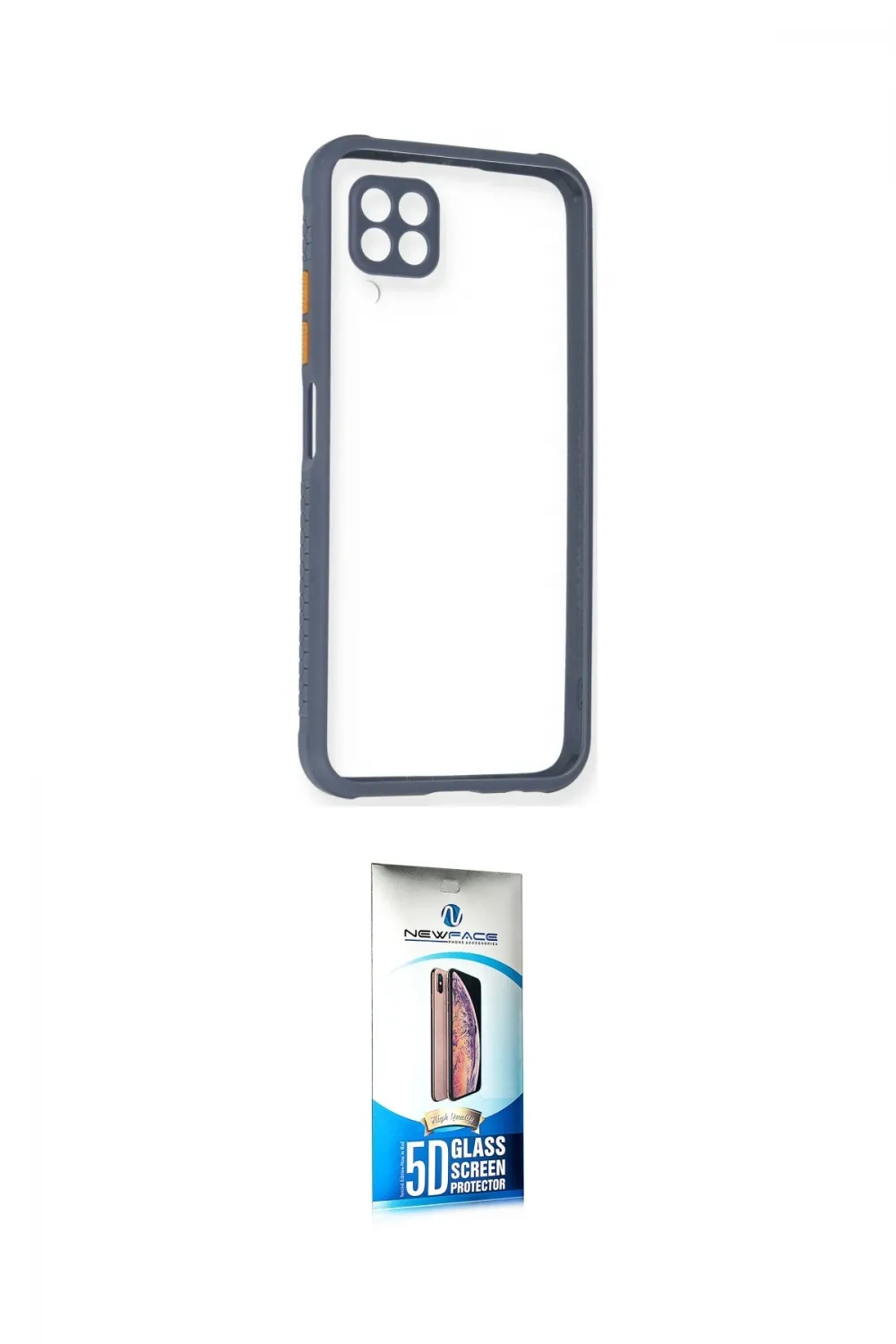 ieg™ P40 Lite Kılıf Nova Asil Özel Seri - Siyah 5D Eko Cam Ekran Koruyucu