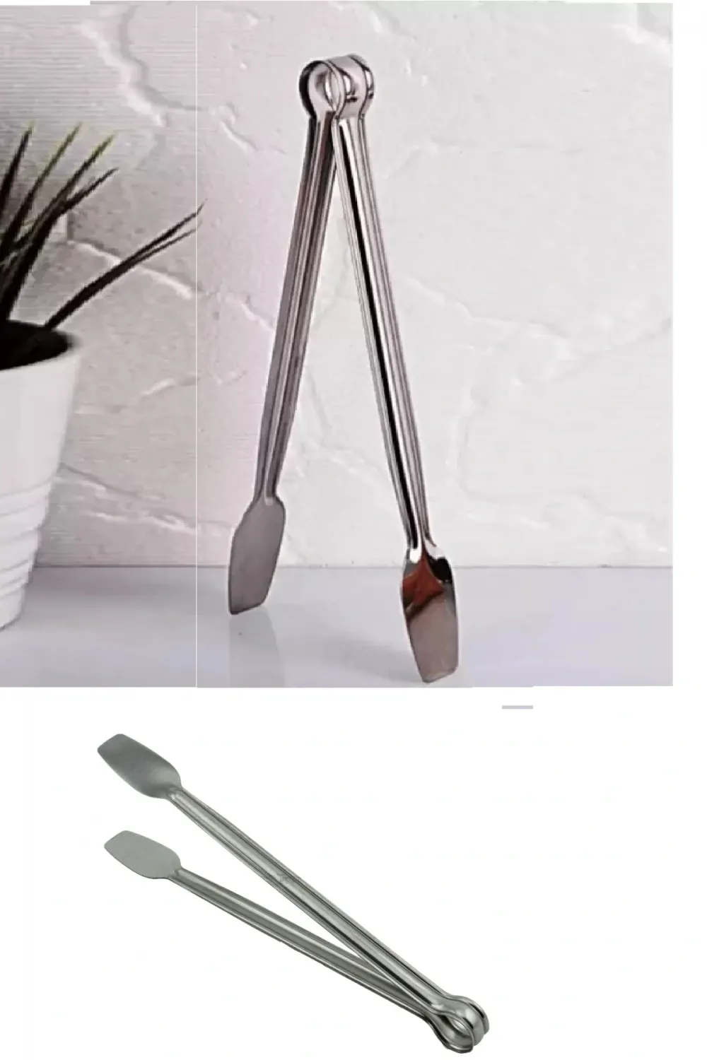 ieg™ Paslanmaz Mutfak Maşası - 27 Cm Mangal Barbekü Maşası