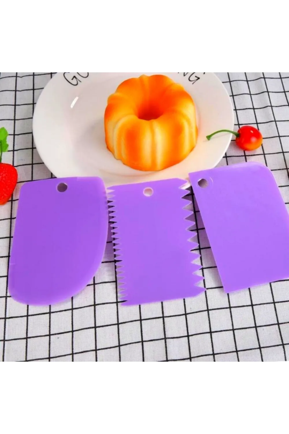 Pasta Hamur Şekillendirici Spatula Kesici Kazıyıcı Dekoratör Set