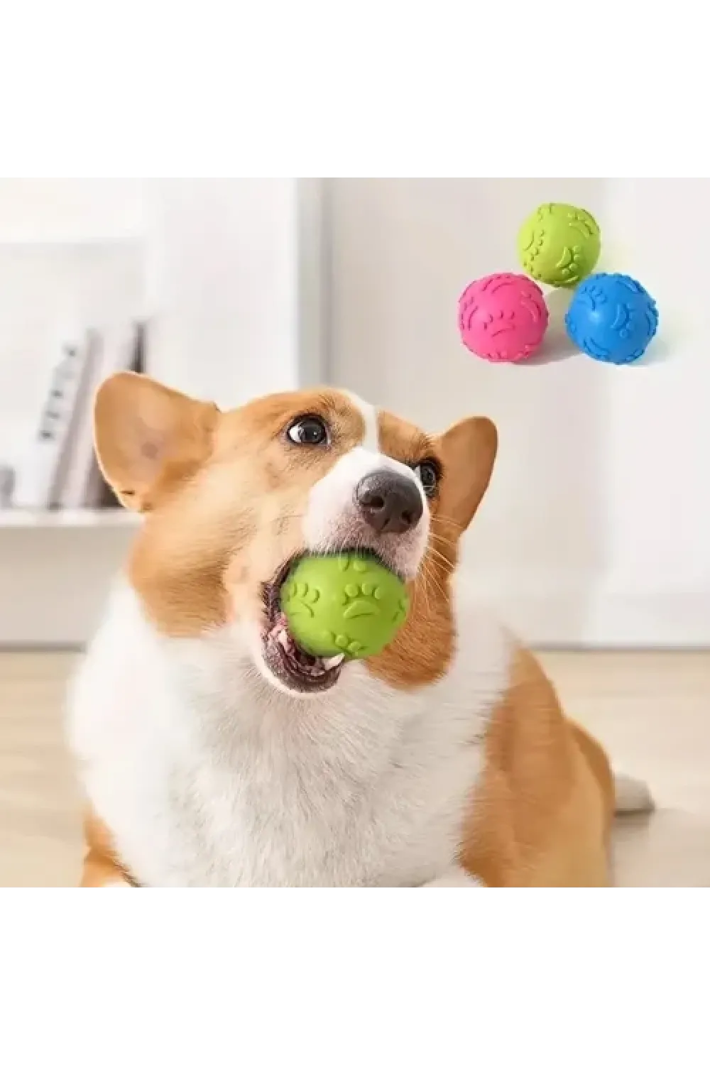 Pati Desenli Dayanıklı Köpek Isırma Topu