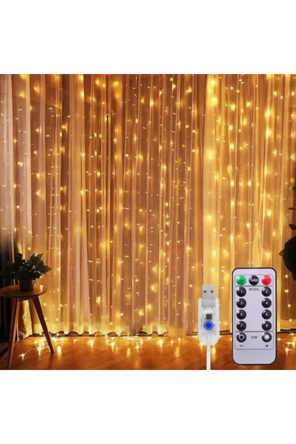 Peri Perde Led 3*3m 300 Led Gün Işığı