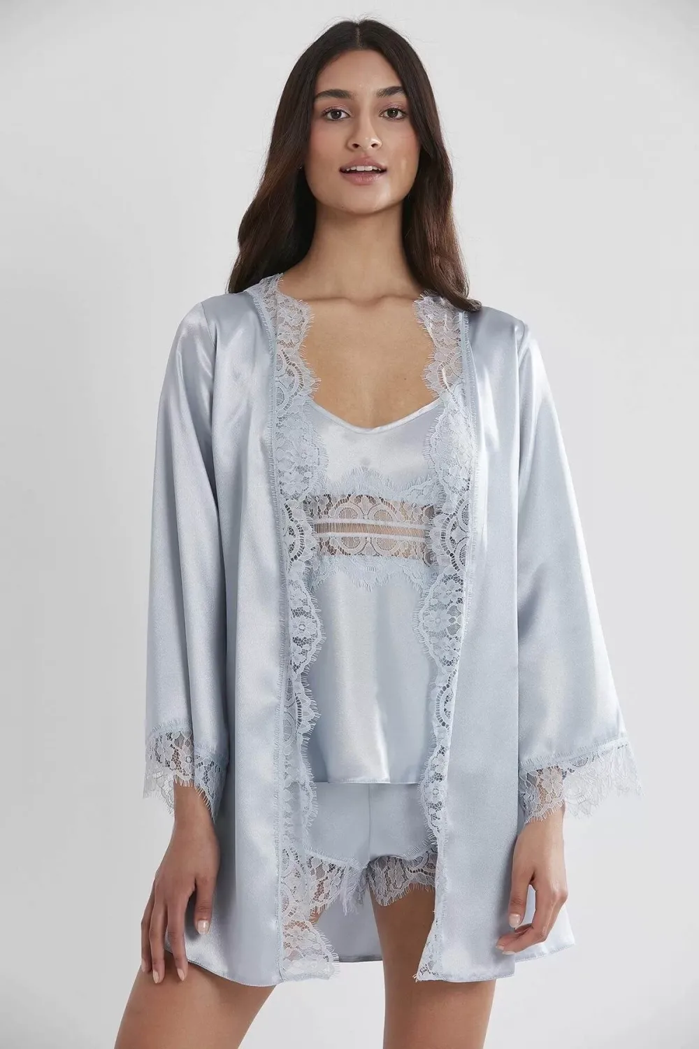 ieg™ Pierre Cardin 2490 Bayan Sabahlıklı Saten Şort Takım