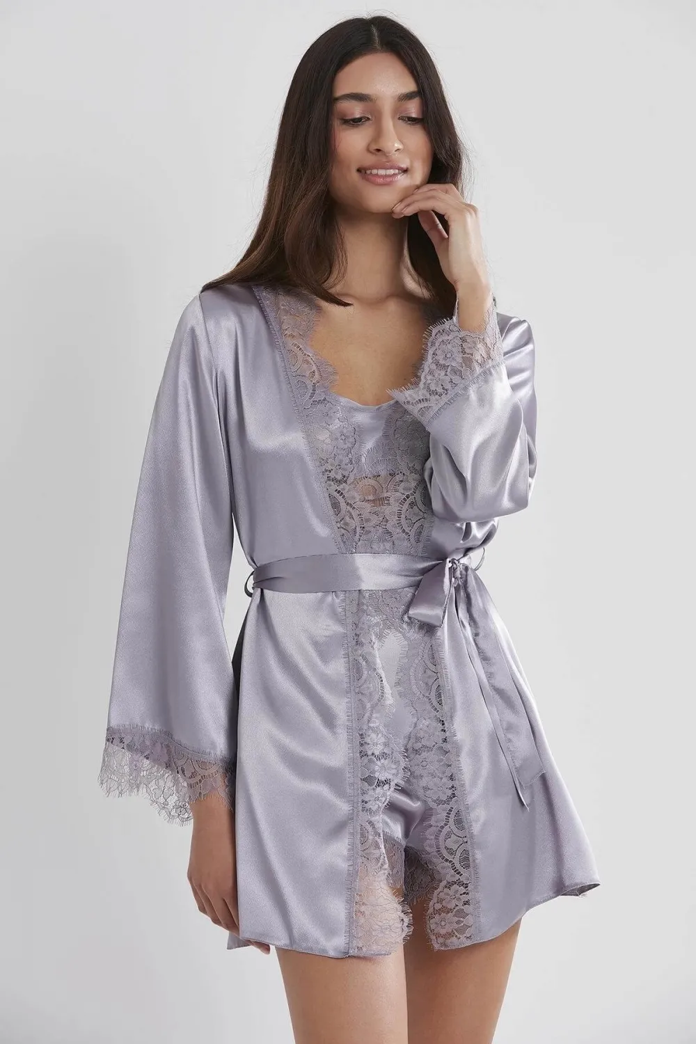 ieg™ Pierre Cardin 2490 Bayan Sabahlıklı Saten Şort Takım