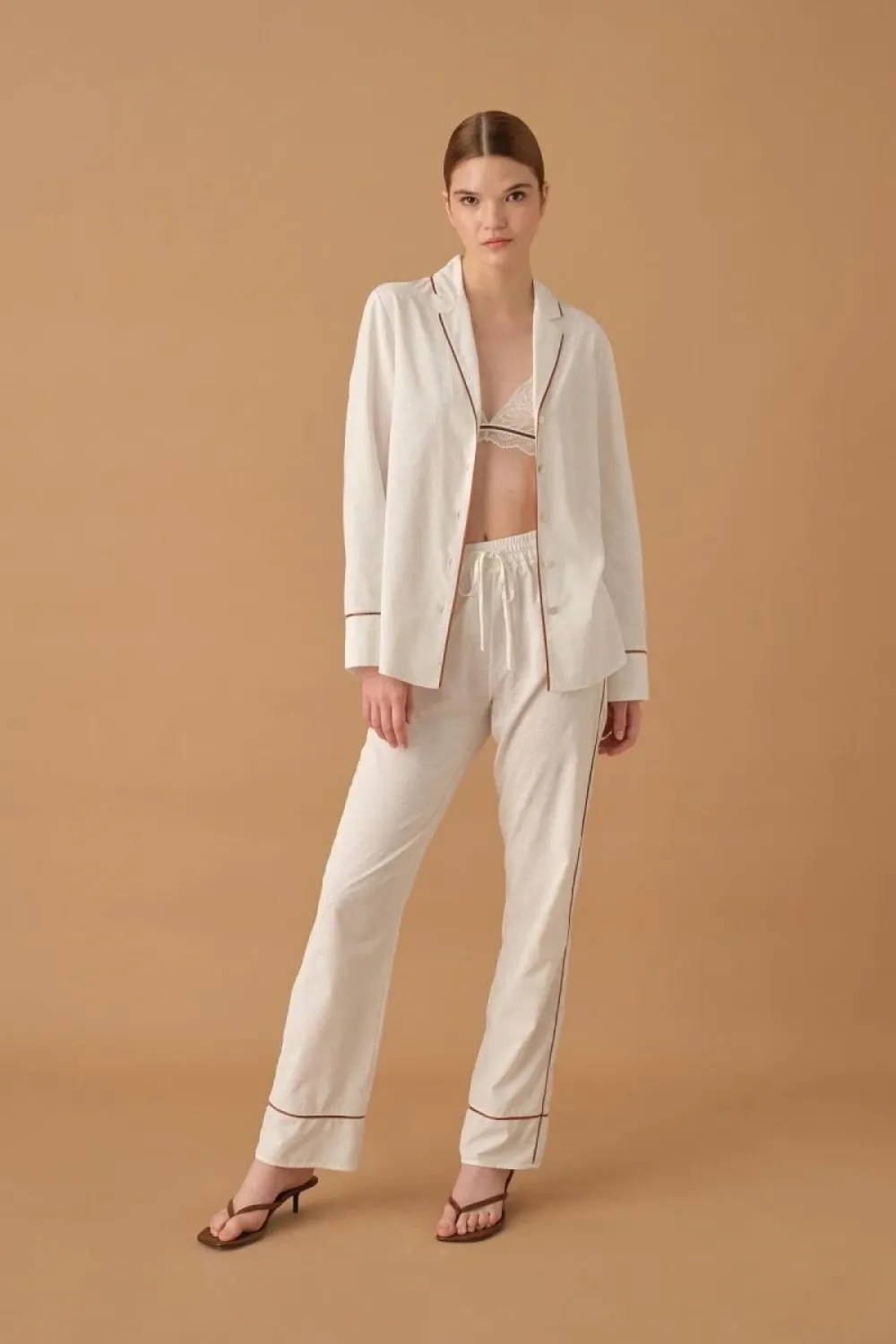 ieg™ Pierre Cardin 25235 Kadın 3Lü Braletli Biyeli Pijama Takım