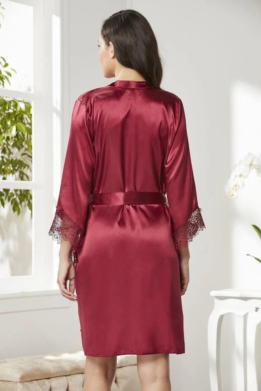 ieg™ Pierre Cardin 6040 Kısa Gecelikli 6lı İpek Set