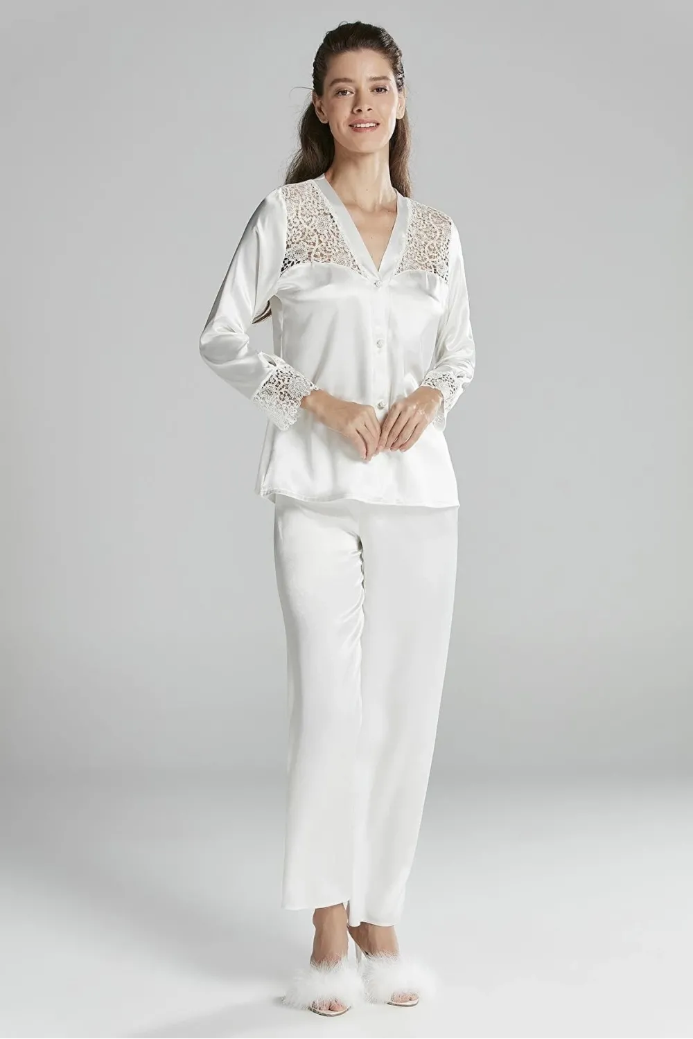 ieg™ Pierre Cardin 6625 Kısa Gecelikli 6lı İpek Set