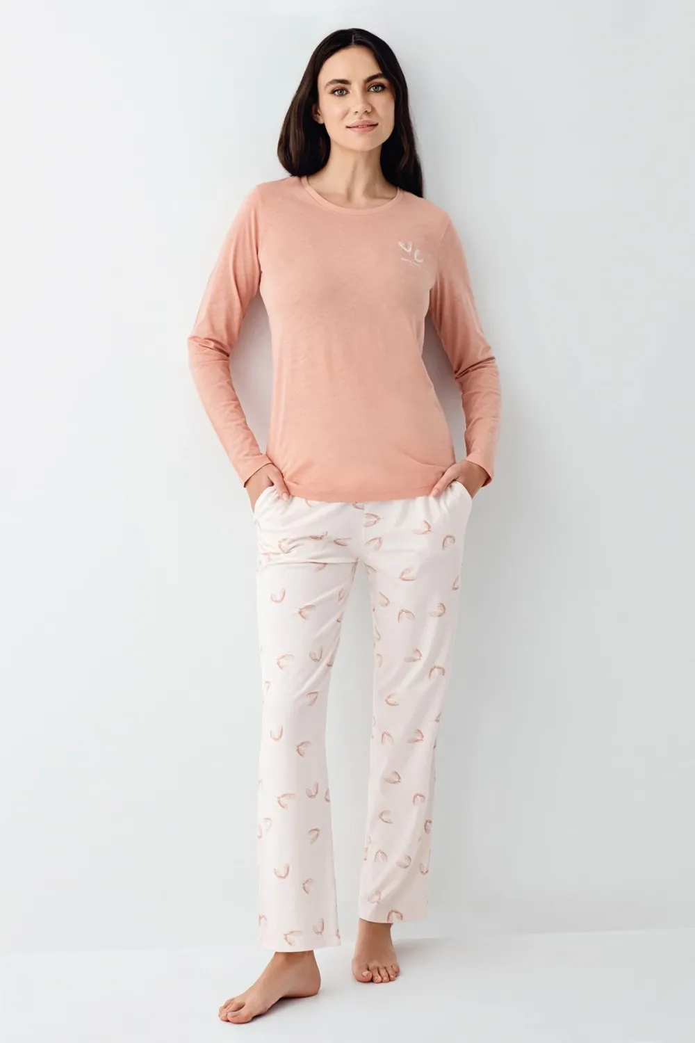ieg™ Pierre Cardin 9061-S Kadın Uzun Kol Pijama Takım