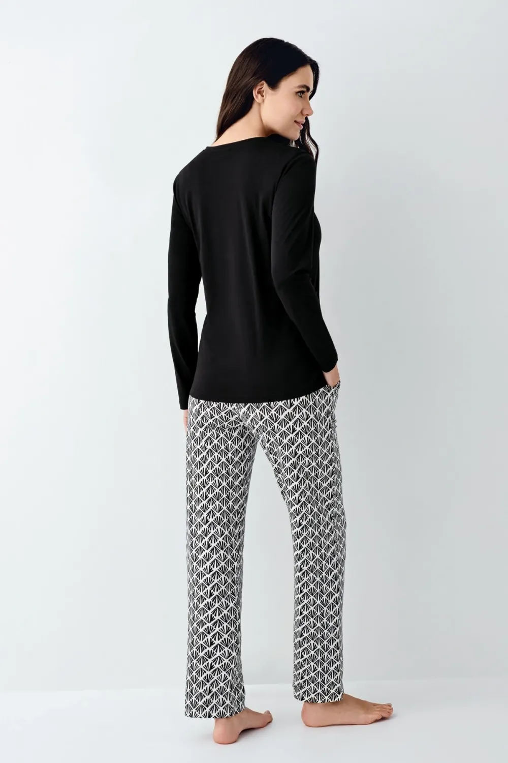 ieg™ Pierre Cardin 9068-S Kadın Uzun Kol Pijama Takım