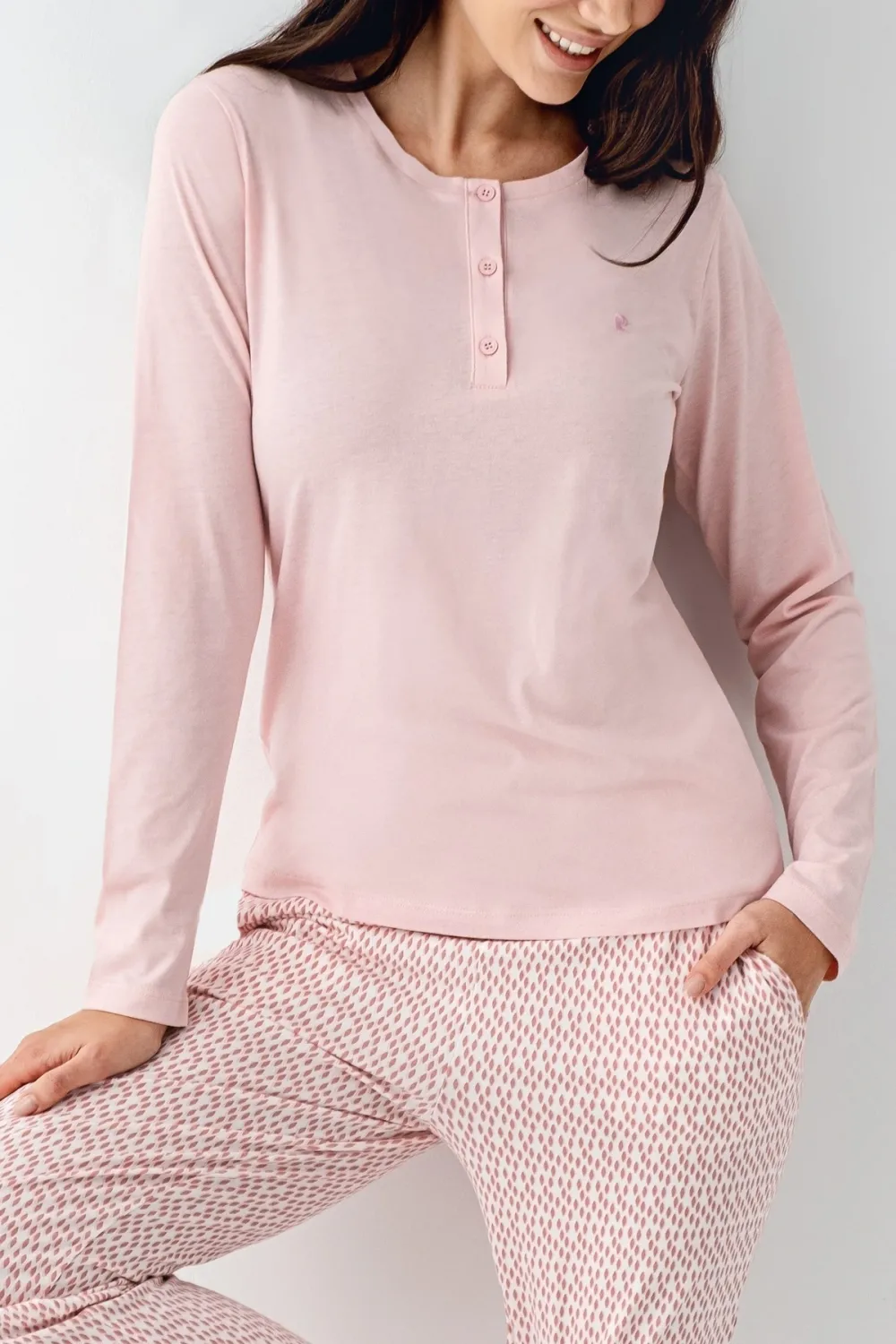 ieg™ Pierre Cardin 9080-S Kadın Uzun Kol Pijama Takım