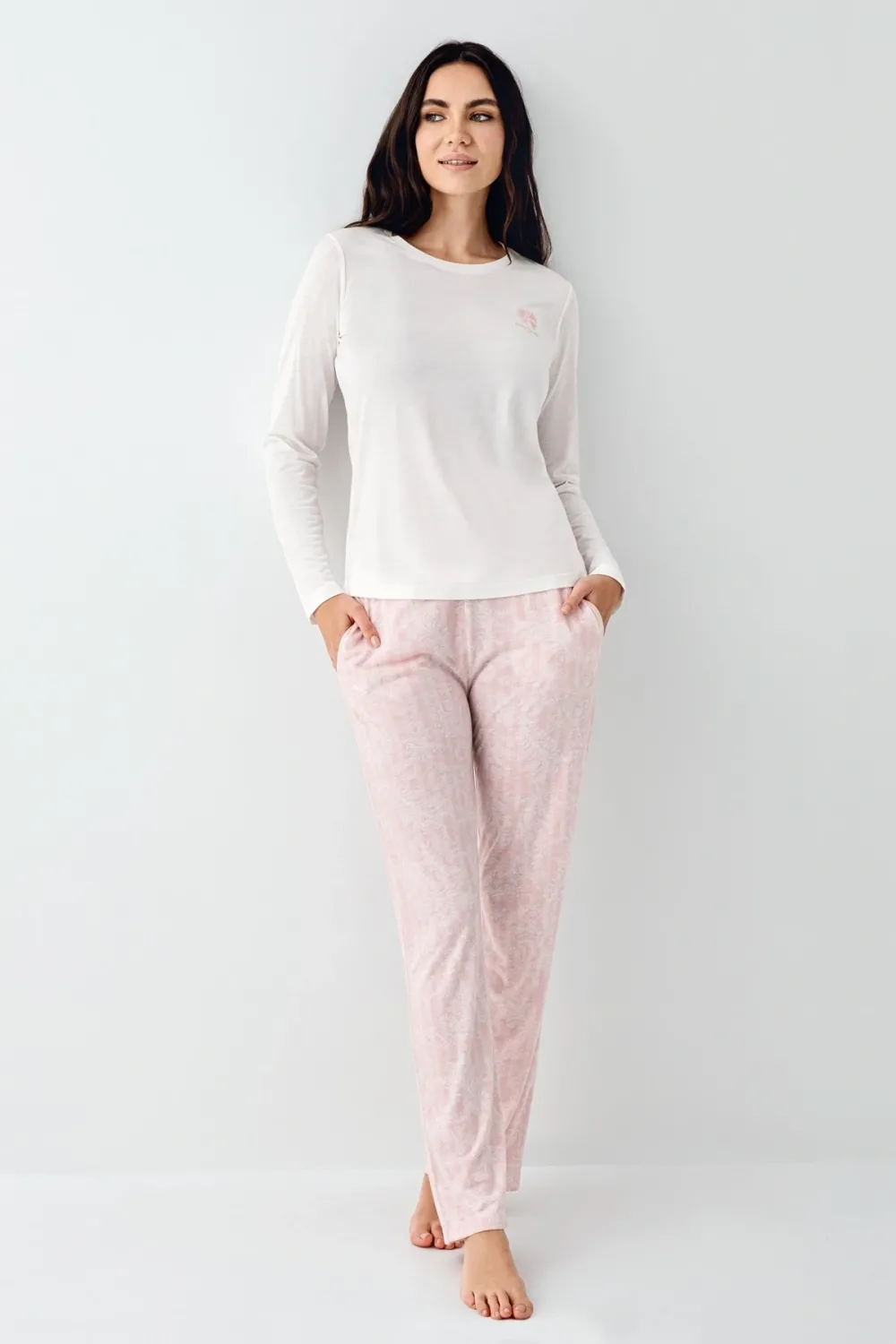 ieg™ Pierre Cardin 9085-S Kadın Uzun Kol Pijama Takım