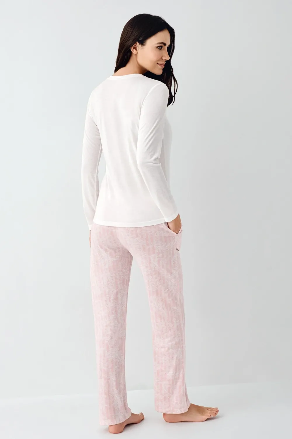 ieg™ Pierre Cardin 9085-S Kadın Uzun Kol Pijama Takım