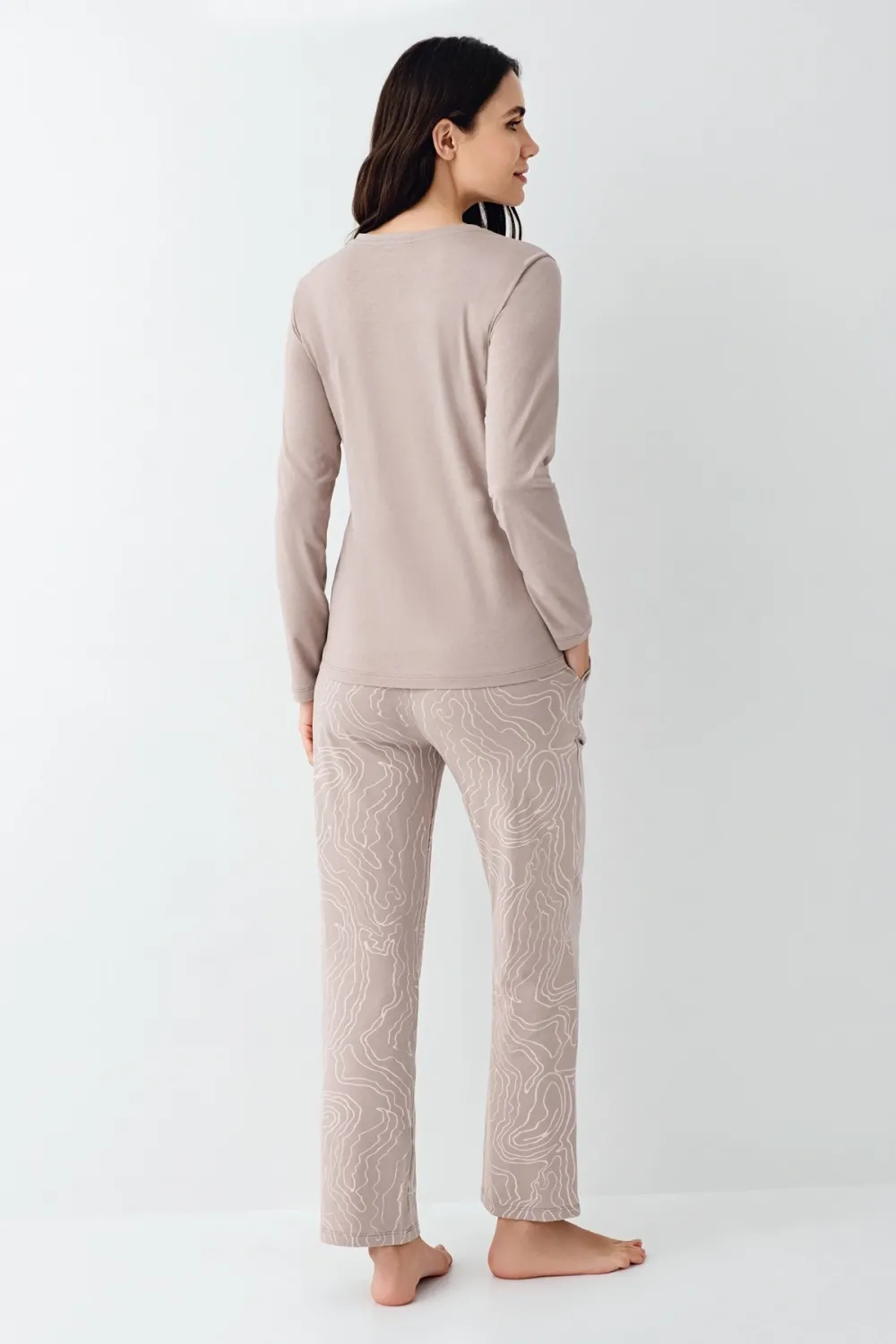 ieg™ Pierre Cardin 9097-S Kadın Uzun Kol Pijama Takım