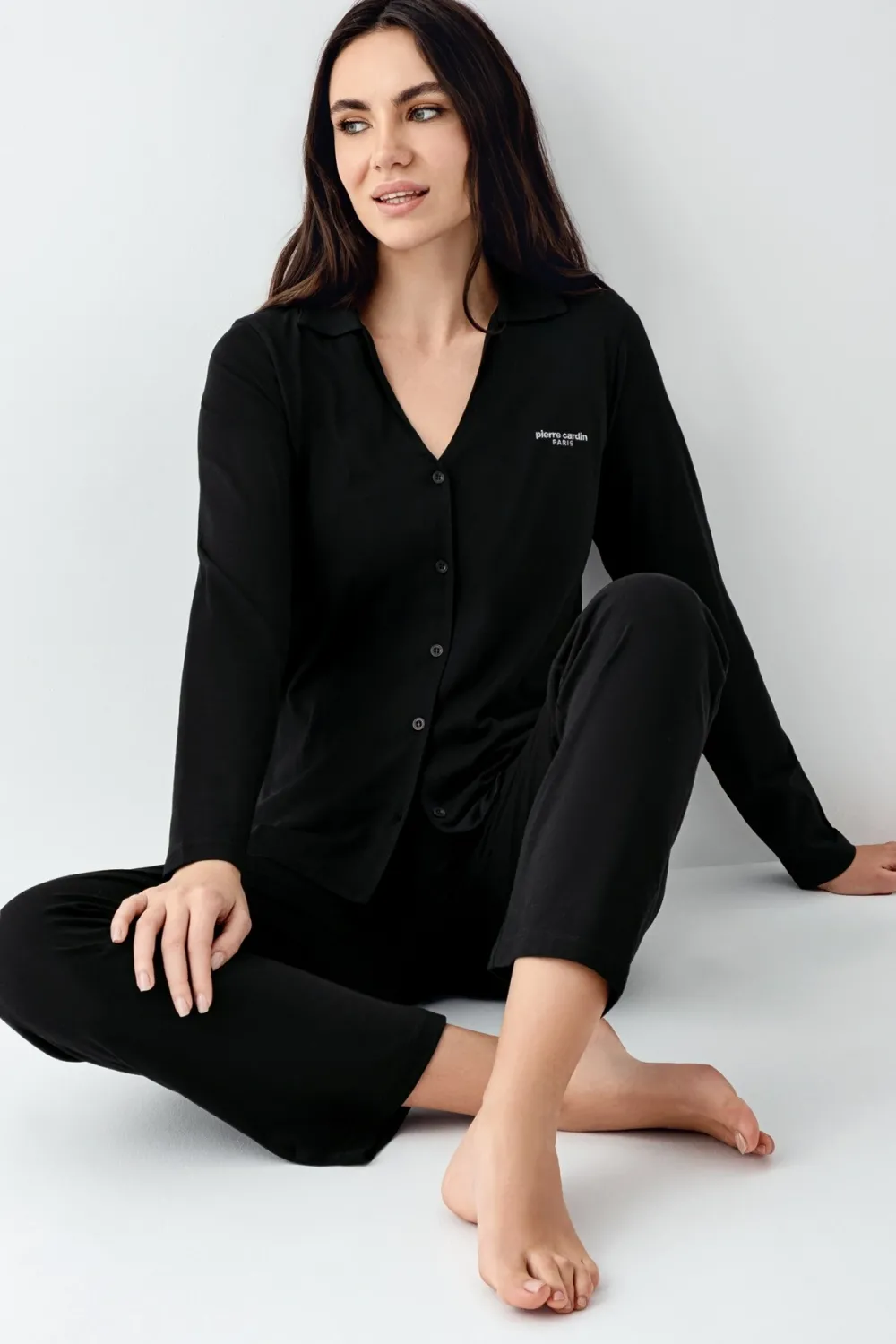ieg™ Pierre Cardin 9115-S Kadın Uzun Kol Pijama Takımı