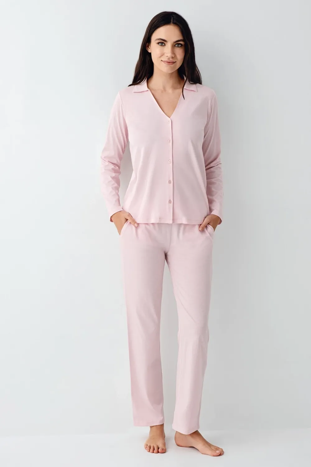 ieg™ Pierre Cardin 9115-S Kadın Uzun Kol Pijama Takımı