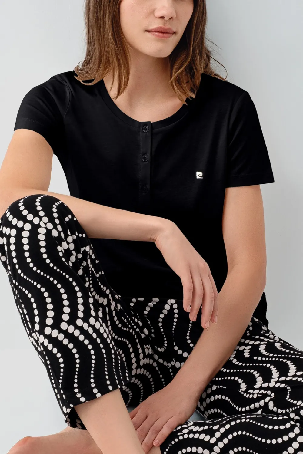 ieg™ Pierre Cardin PC9165-X Kadın Kısa Kol Büyük Beden Pijama Takımı