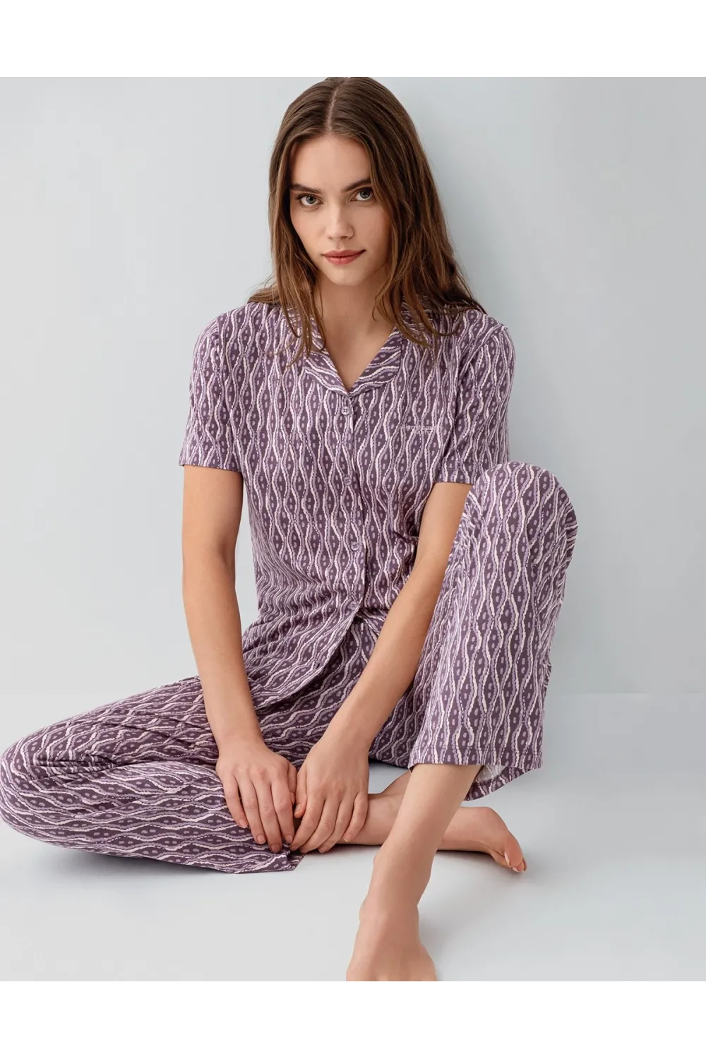 ieg™ Pierre Cardin 9184-S Kadın Gömlek Pijama Takım