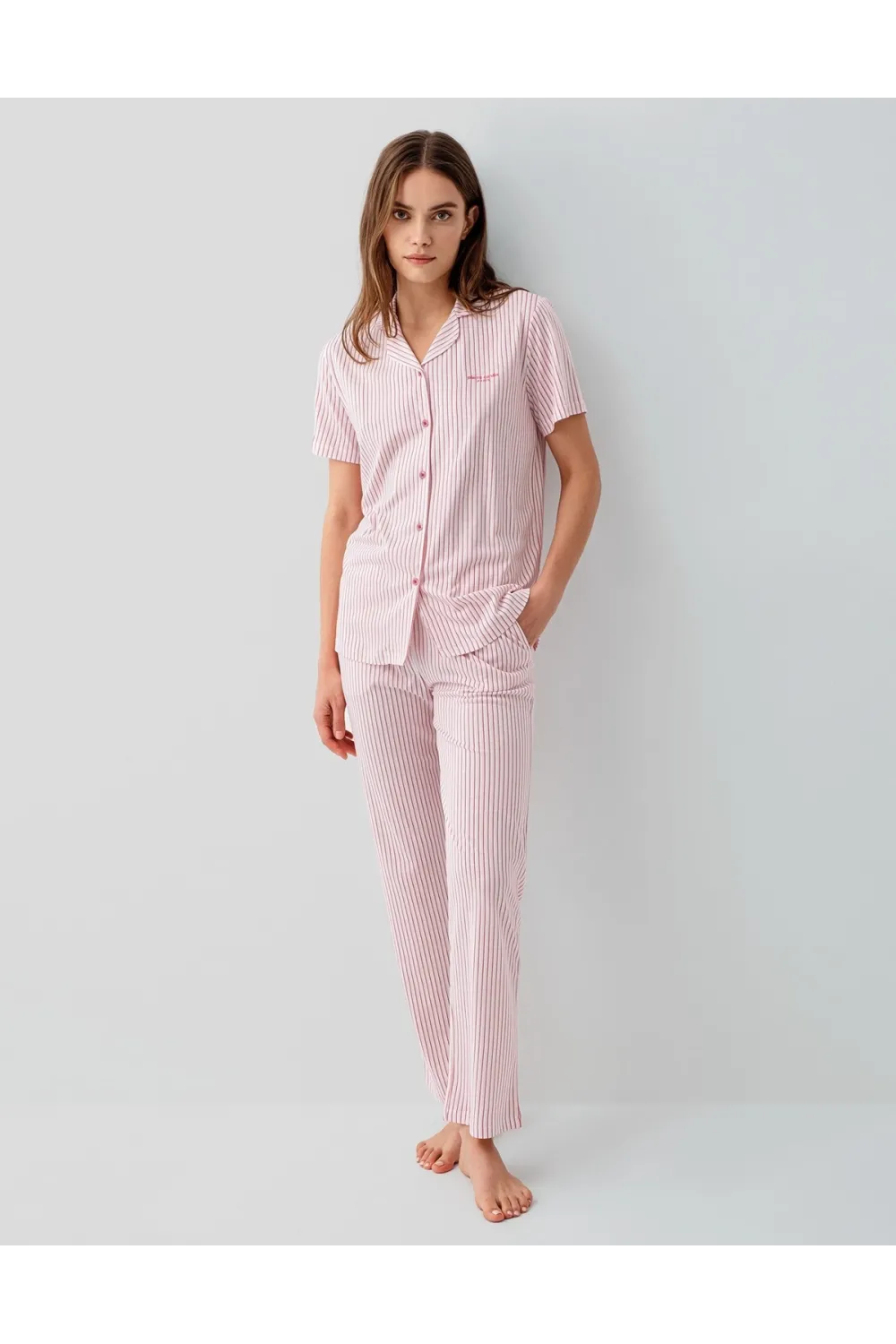 ieg™ Pierre Cardin 9204-S Kadın Gömlek Pijama Takım