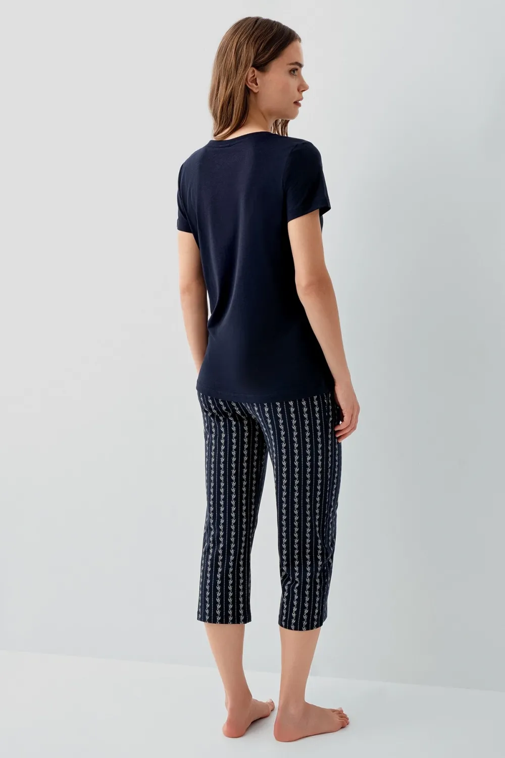 ieg™ Pierre Cardin PC9207-S Kadın Kapri Kısa Kol Pijama Takımı