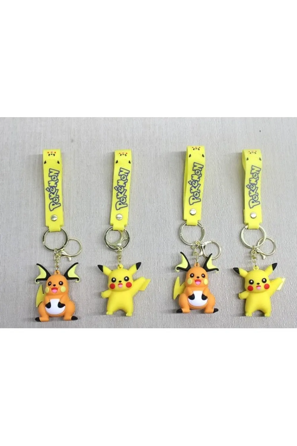Pikachu Raichu Silikon Anahtarlık