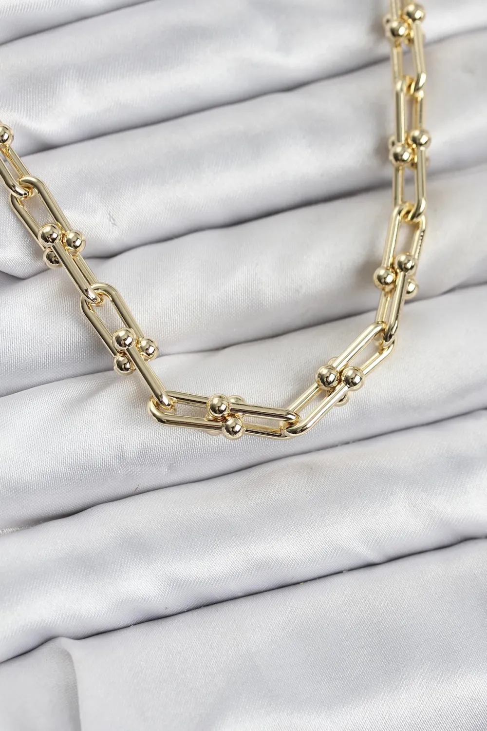 Pirinç Gold Renk Tifani Model Kadın Kolye TJ-BKO10822