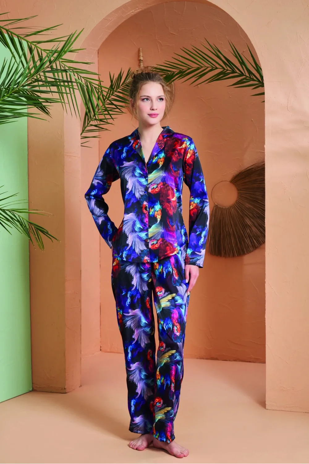 ieg™ PJS 27079 Kadın Düğmeli Pijama Takımı