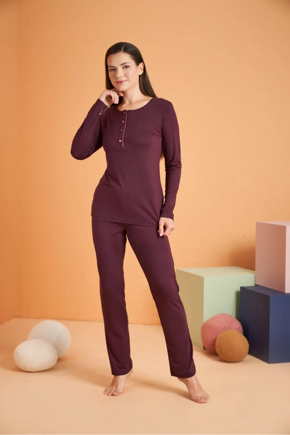 ieg™ PJS 28048 Kadın Patlı Pijama Takım