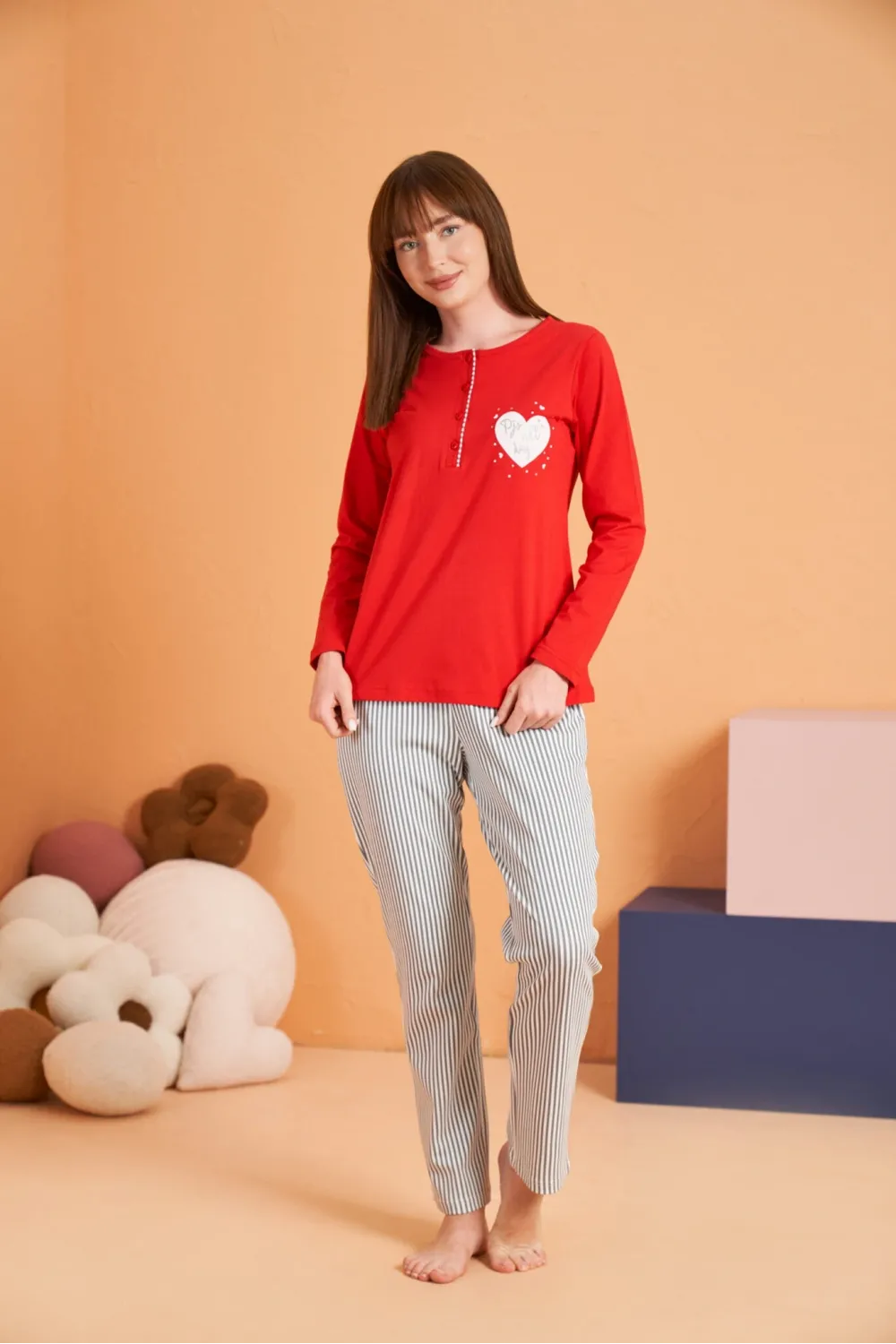 ieg™ Pjs 28062 Kadın Patlı Pijama Takım