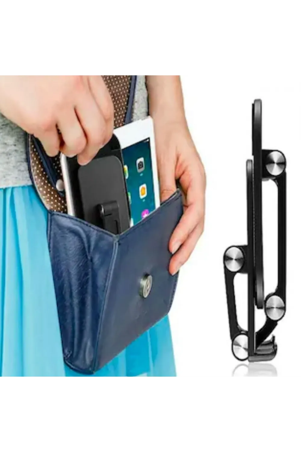 Plastik Ayarlanabilir Kaydırmaz Taban Telefon Tablet Standı