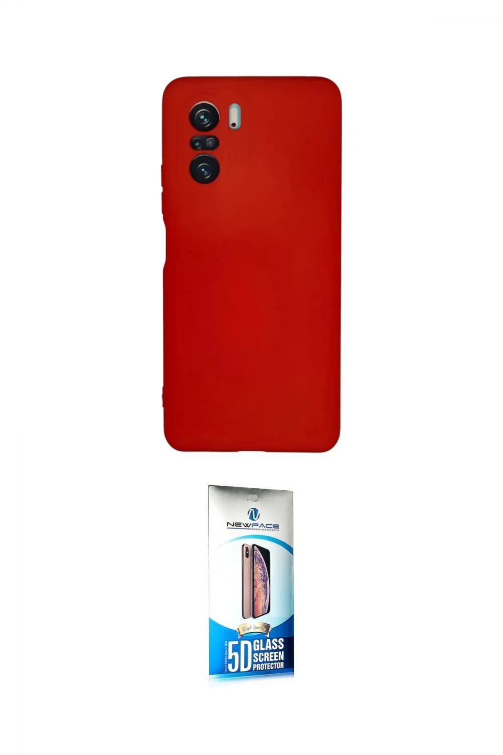 ieg™ Poco F3 Kılıf Ahenk Serisi - Siyah 5D Eko Cam Ekran Koruyucu