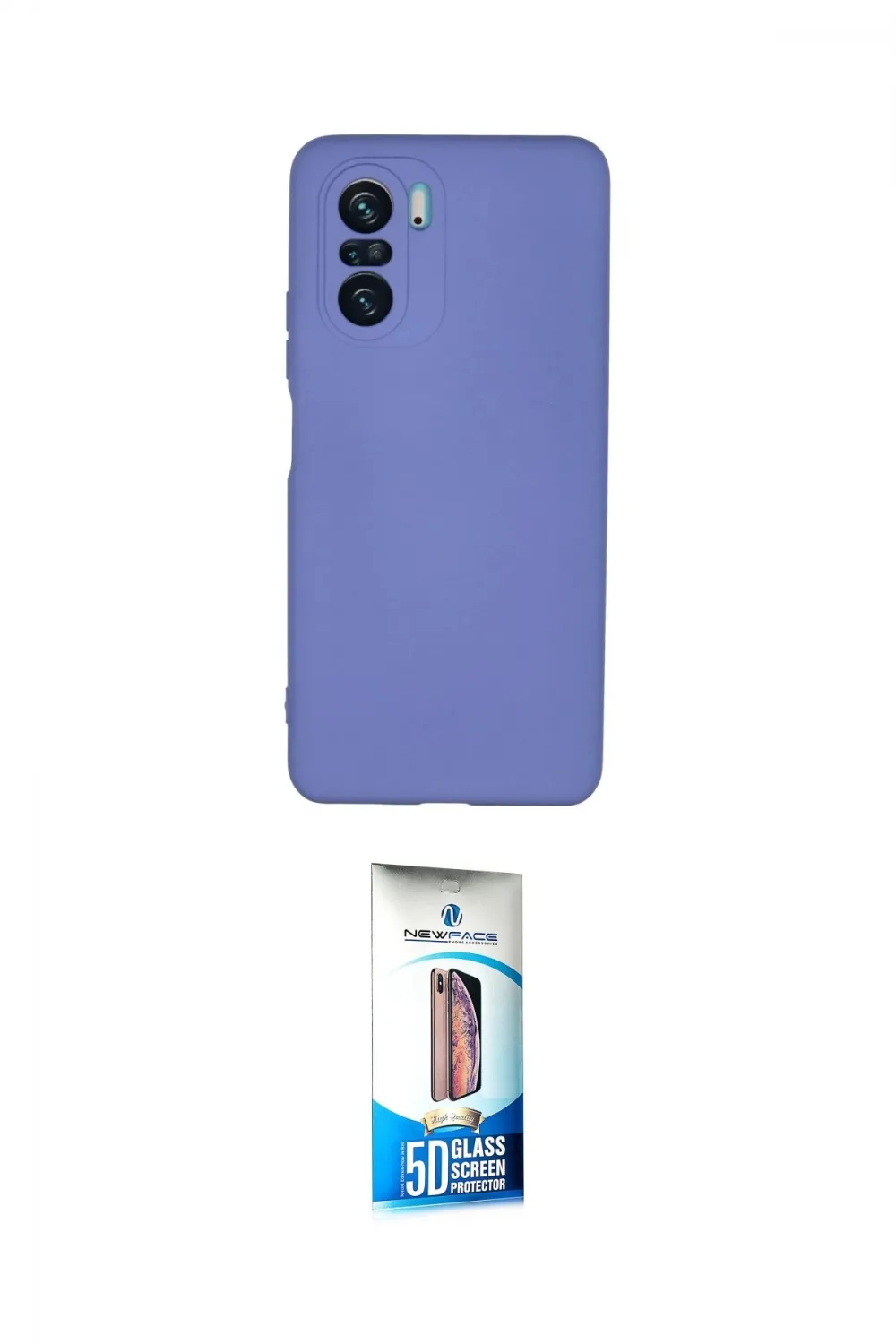 ieg™ Poco F3 Kılıf Ahenk Serisi - Siyah 5D Eko Cam Ekran Koruyucu