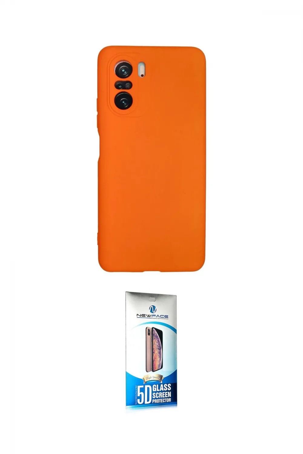 ieg™ Poco F3 Kılıf Ahenk Serisi - Siyah 5D Eko Cam Ekran Koruyucu