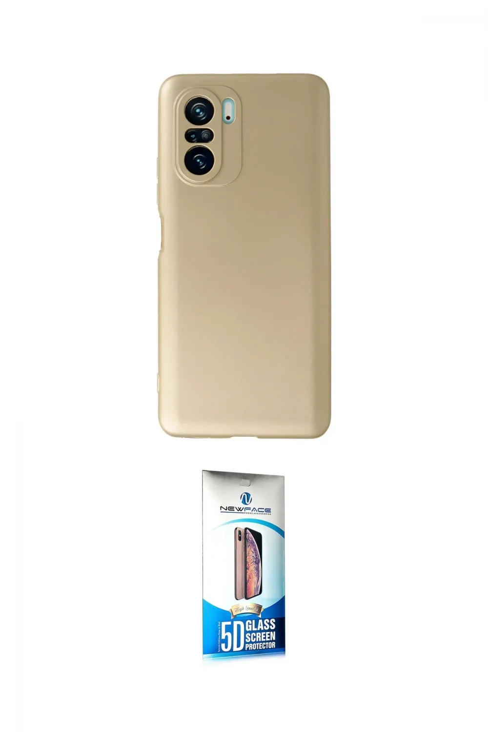 ieg™ Poco F3 Kılıf Kozmos Yansıma Özel Seri - Siyah 5D Eko Cam Ekran Koruyucu