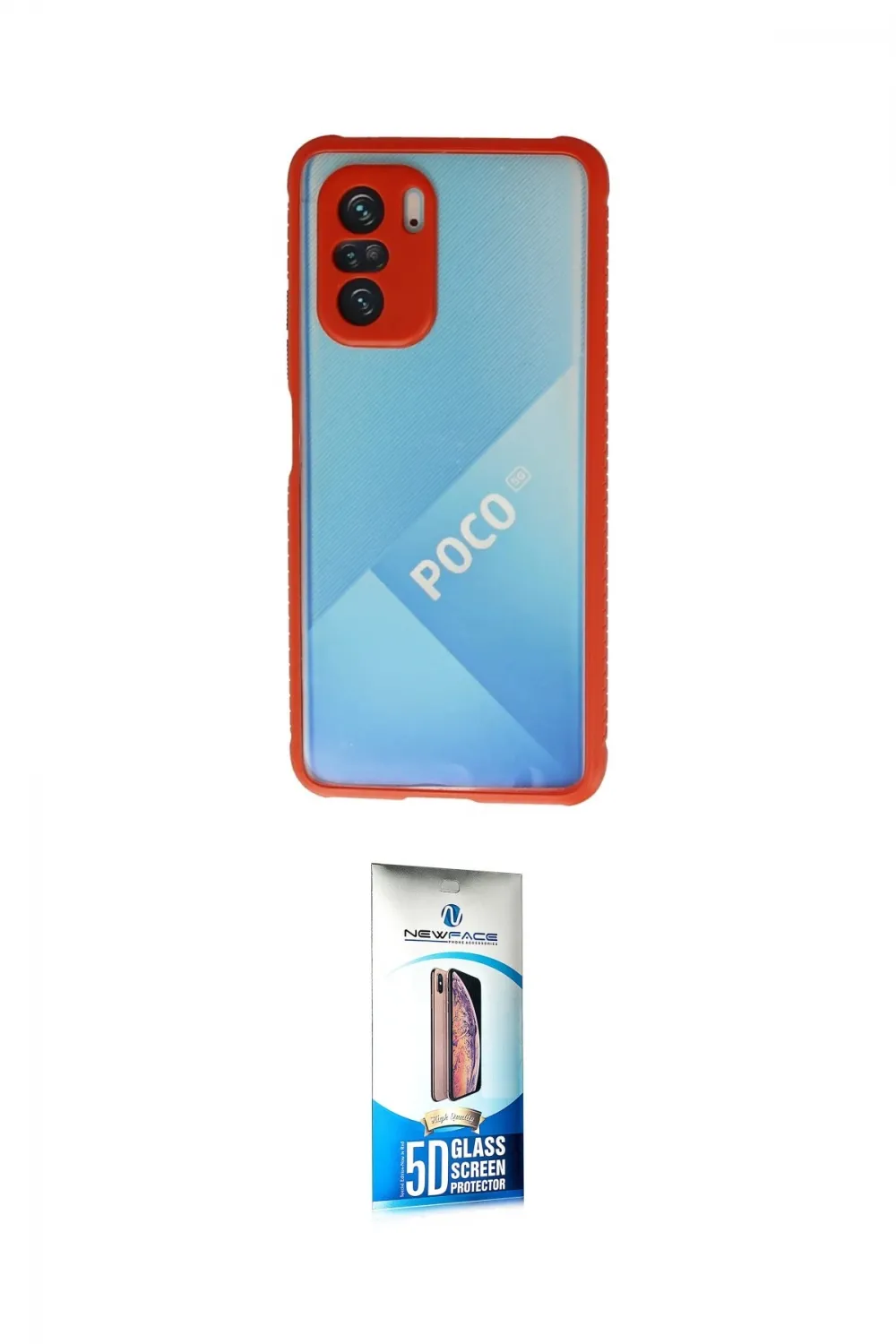 ieg™ Poco F3 Kılıf Nova Asil Özel Seri - Siyah 5D Eko Cam Ekran Koruyucu