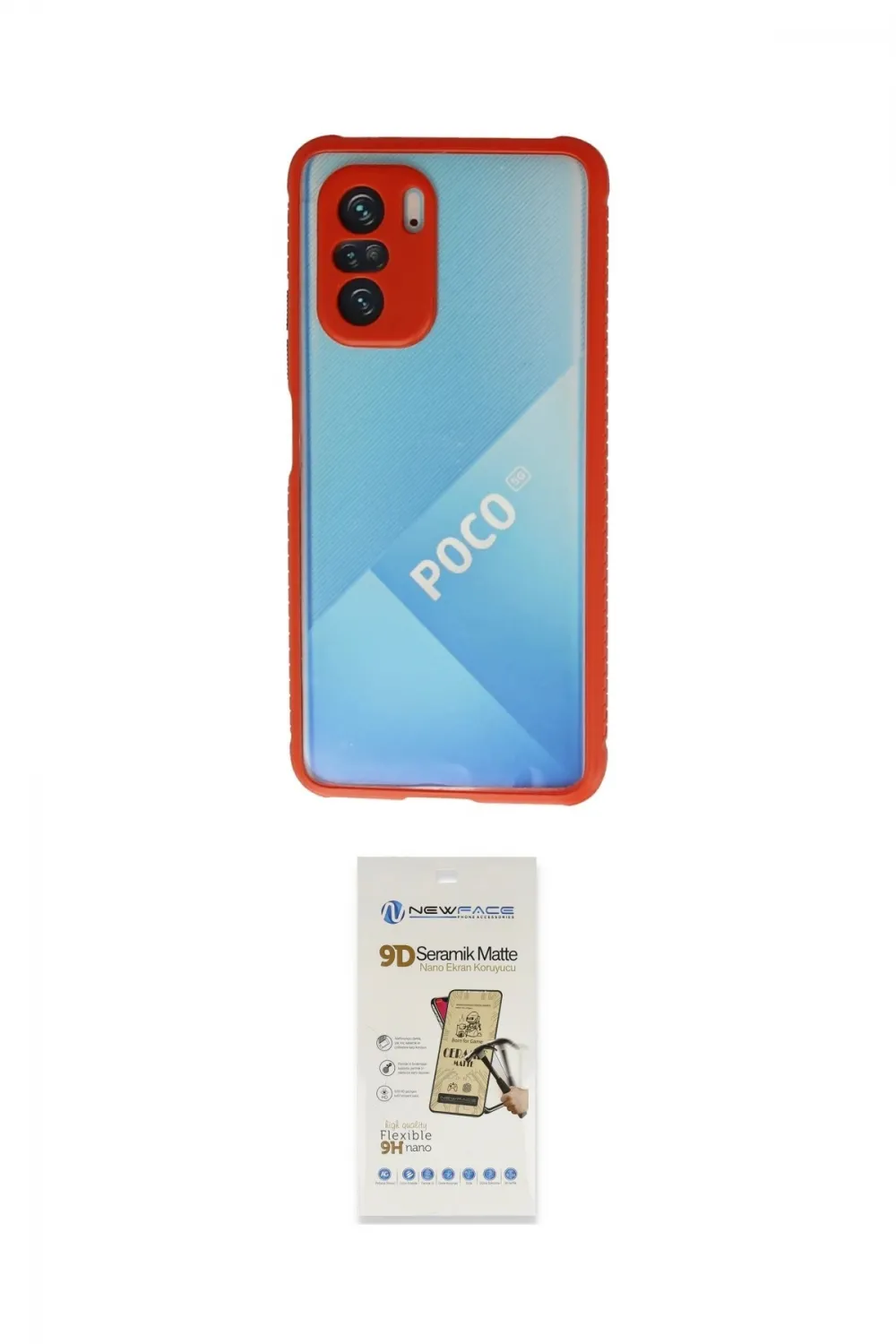 ieg™ Poco F3 Kılıf Nova Asil Özel Seri - Siyah Mat Seramik Nano Ekran Koruyucu