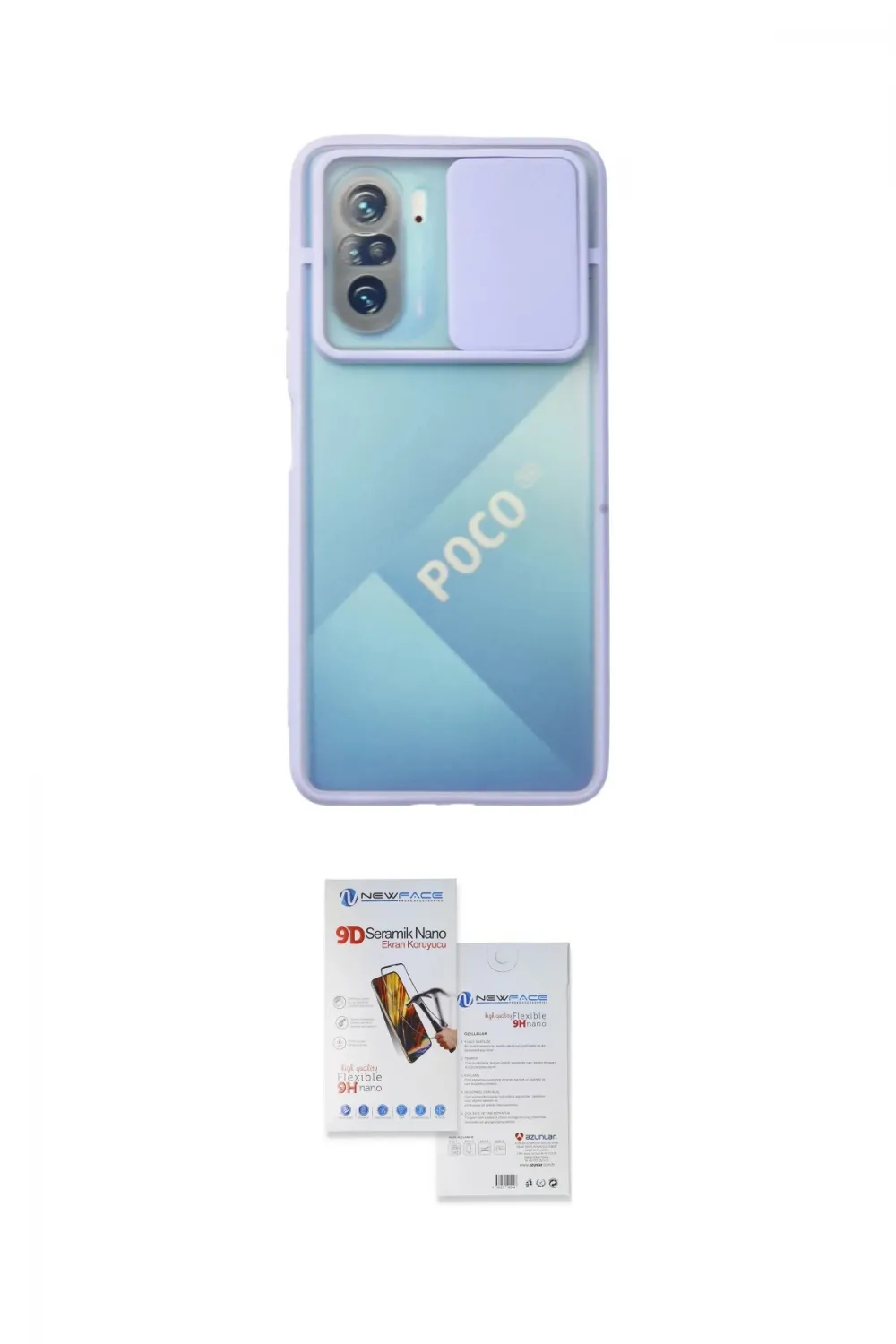 ieg™ Poco F3 Kılıf Vadi Çizgi - Siyah Seramik Nano Ekran Koruyucu